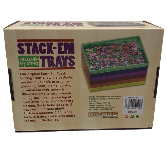 Bits & Pieces Stacking Puzzle Trays - Picture 3 of 4